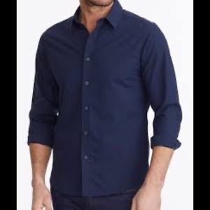 NWT Men’s UNTUCKit Navy Costello Wrinkle-Free Long Sleeve Shirt